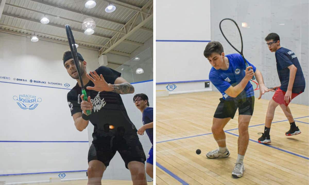 Gustavo Pizatto e Vinícius Berbel vencem na estreia do Aberto do Paraguai de squash