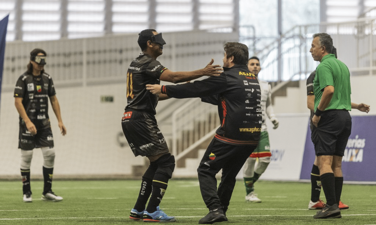 Time gaúcho vai à final da Liga Nacional de Futebol de Cegos