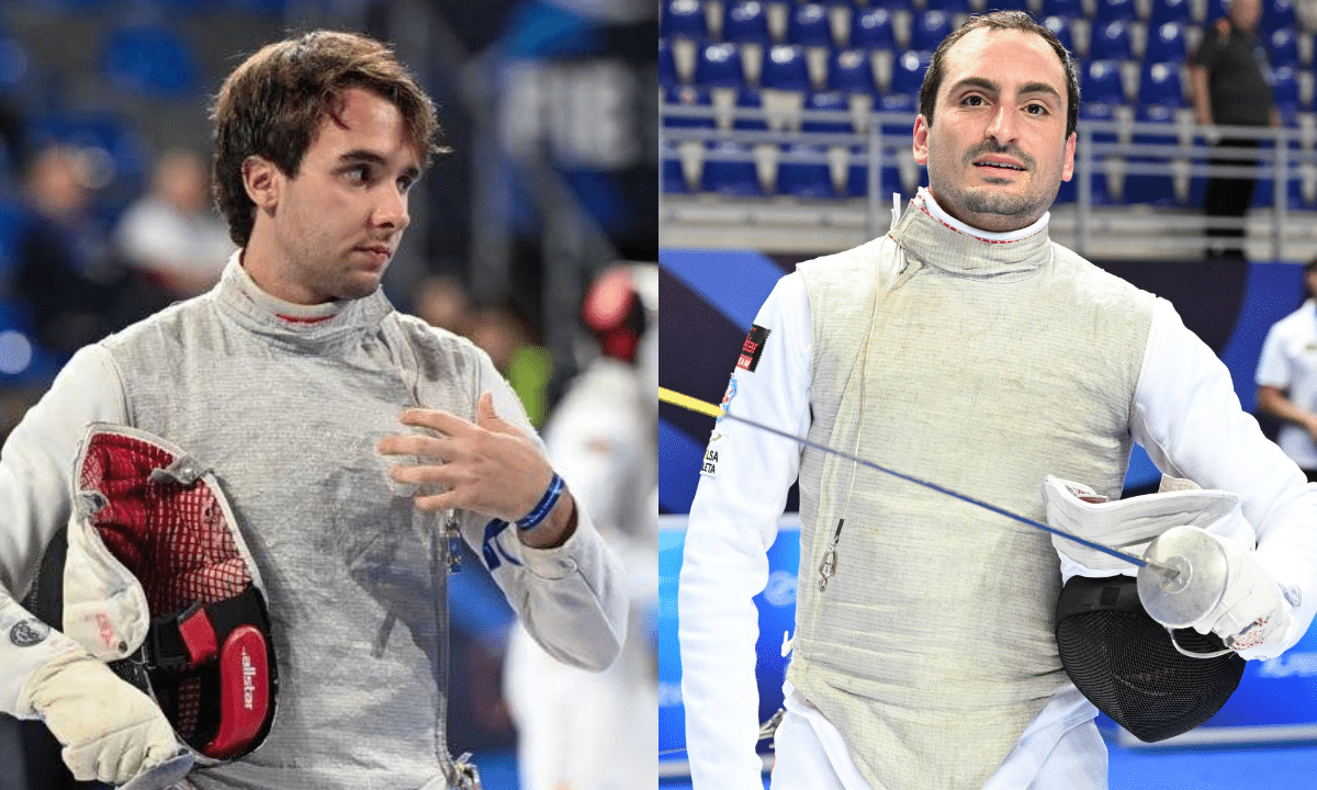 Paulo Morais e Guilherme Toldo no Mundial de esgrima na Geórgia