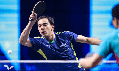 Hugo Calderano no WTT Contender de Buenos Aires WTT Champions de Frankfurt