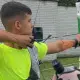 Matheus Gomes na Copa do Mundo de tiro com arco em Madri