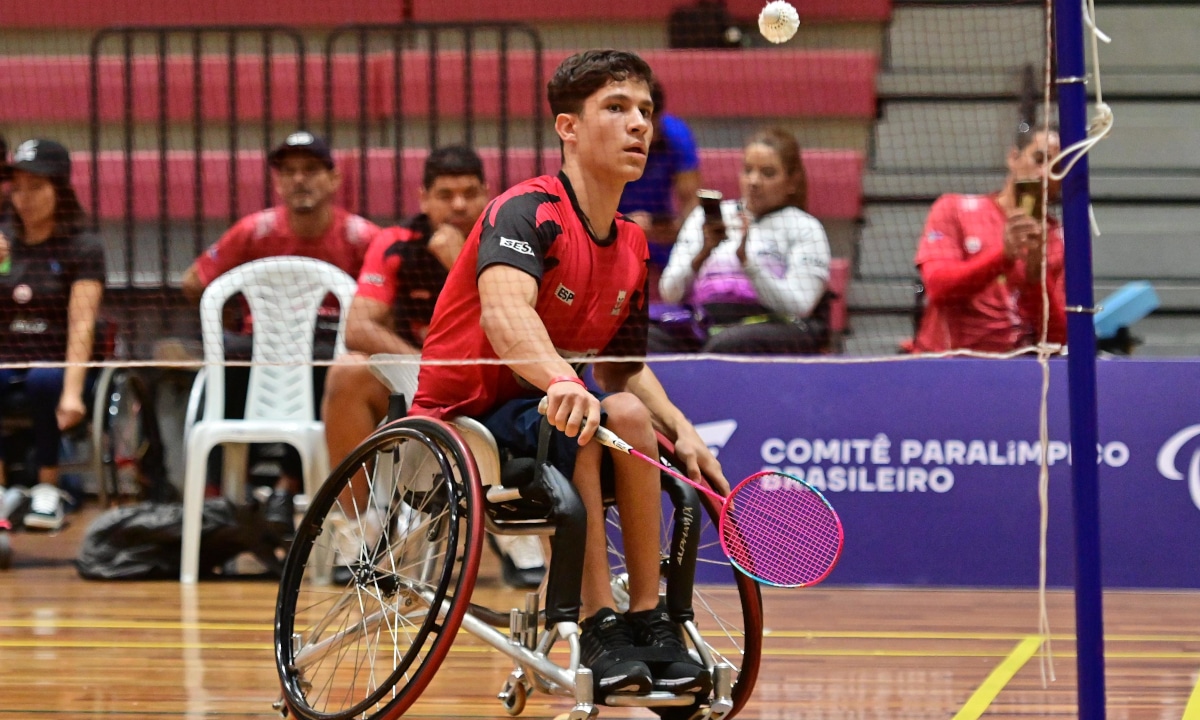 Arthur Dias foi um dos jovens da nova geração campeões da II Etapa Nacional de Parabadminton