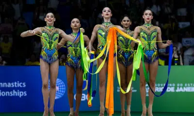 Seleção brasileira de conjunto durante as 5 fitas