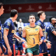 Seleção masculina sub-21 na derrota para a Bulgária — Foto: World Volleyball