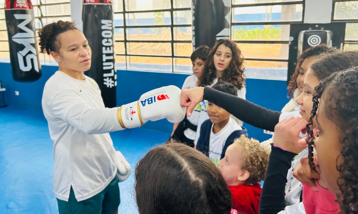 Bia Ferreira da Seleção Brasileira de Boxe