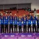 Brasil comemora a conquista da medalha de ouro nos Jogos Pan-Americanos Júnior no handebol feminino