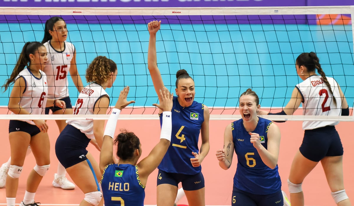 Brasil, Chile, Pan-Júnior, Assunção, vôlei