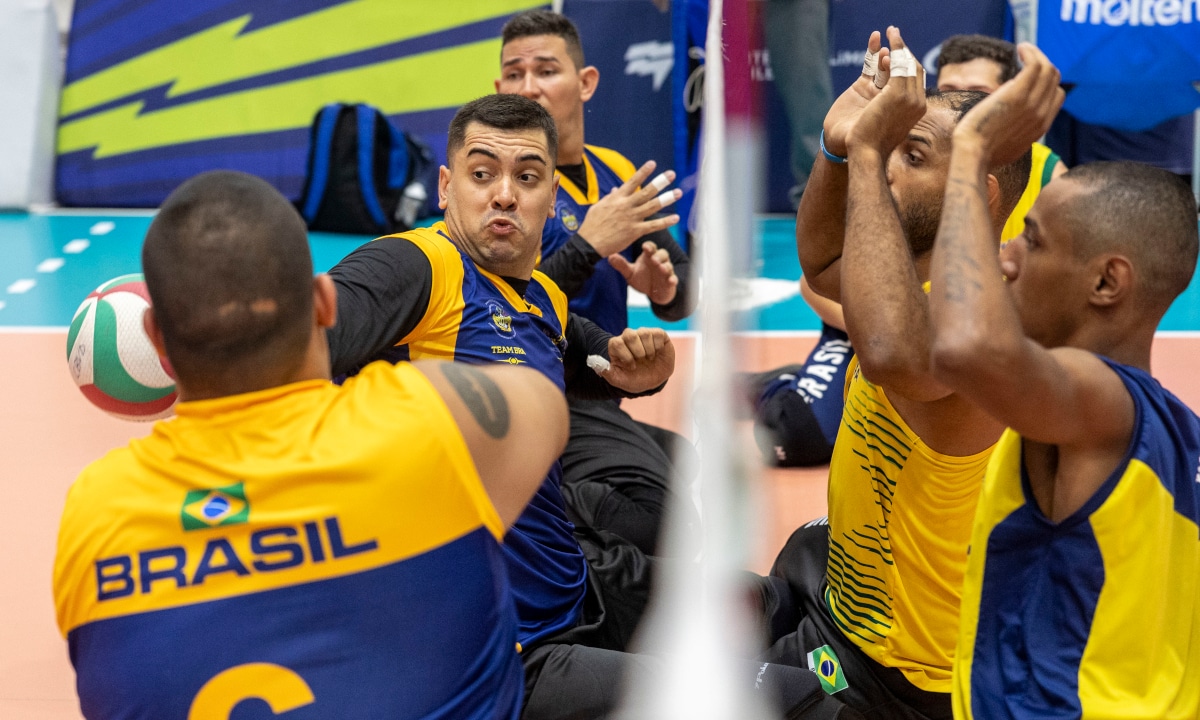 Brasil na Copa América de Vôlei Sentado (Foto: Alessandra Cabral/CPB)