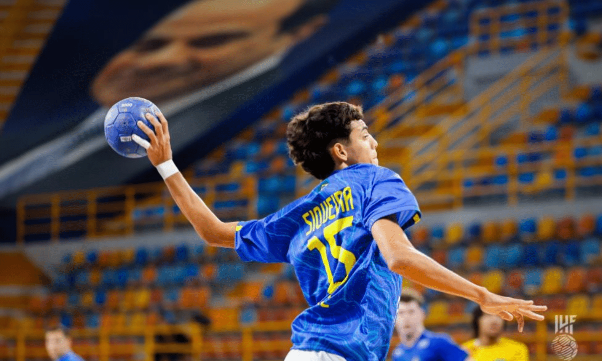 Brasil durante o Mundial de handebol masculino sub-19 brsail argélia mundial sub-19 de handebol masculino Bahrain