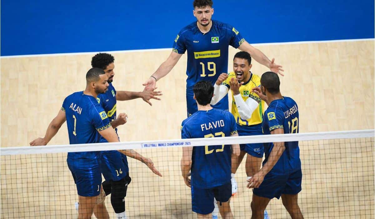 Apesar das duas vitórias, Brasil precisa vencer pelo menos um set contra a Sérvia para se classificar para as oitavas de final do Mundial de vôlei masculino