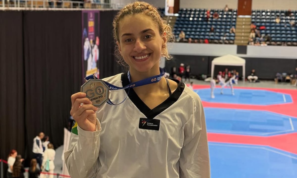 Milena Titoneli conquistou a medalha de bronze no Aberto da Alemanha 2025 de Taekwondo