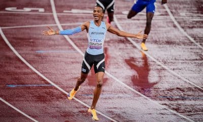 Collen Kebinatshipi conquistou ouro para Botsuana nos 400 m masculino