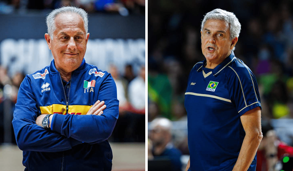 Zé Roberto faz duelo de lendas do vôlei contra Julio Velasco