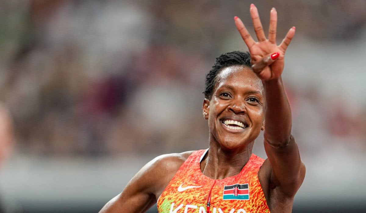 Faith Kipyegon conquistou seu quarto título mundial nos 1500 m feminino