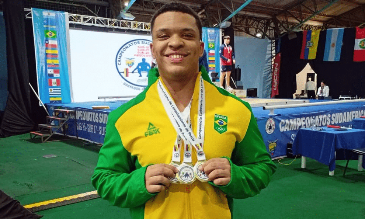 Gabriel Portela conquistou três ouros em Guayaquil. Foto: Divulgação
