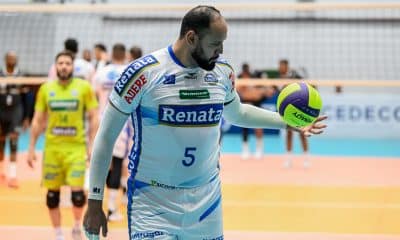 Maurício Borges brilhou na vitória do Vôlei Renata na estreia do Campeonato Paulista 2025 de vôlei masculino