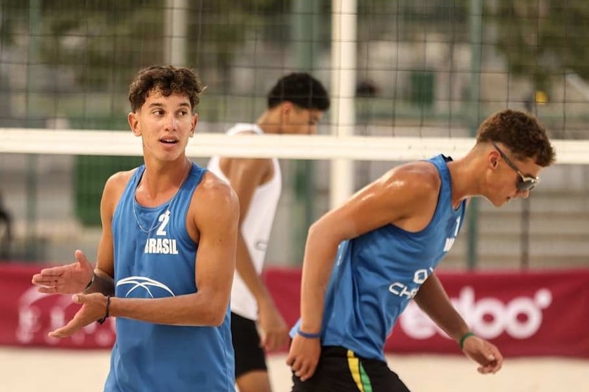 Bruno e Felipe invictos no Campeonato Mundial de vôlei de praia sub-18