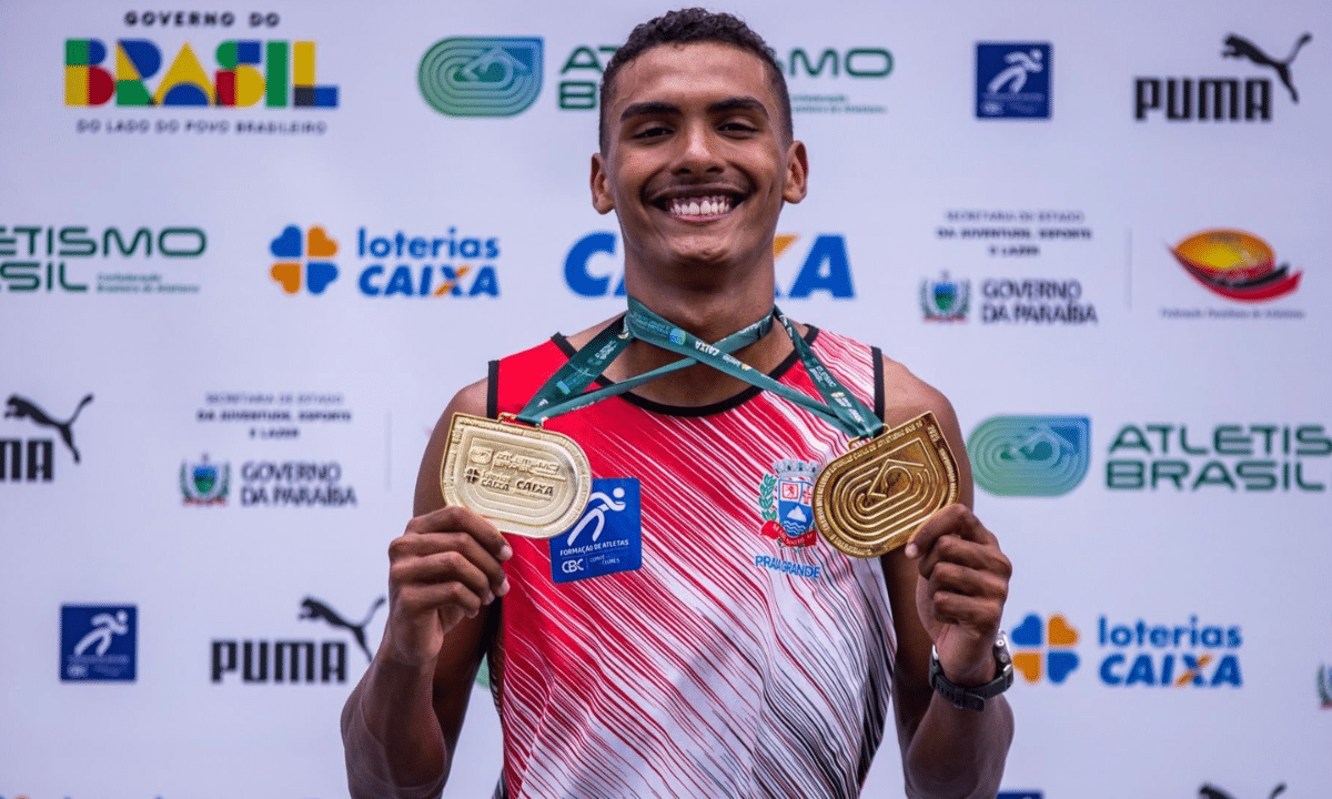 Giancarlo, de Serra, Espírito Santo, leva duplo ouro, nos 75 m e nos 250 m