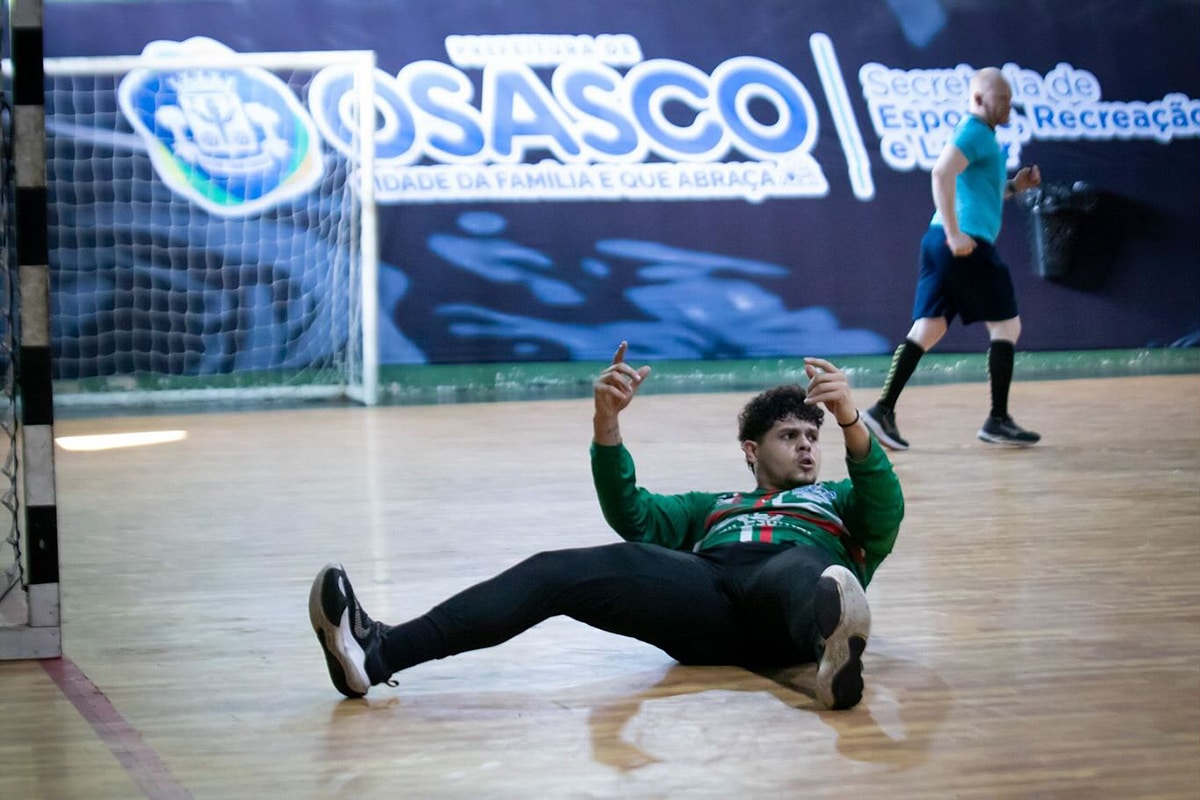Na imagem, goleiro Emannuel Evangelista, que foi o MVP da partida por Osasco.