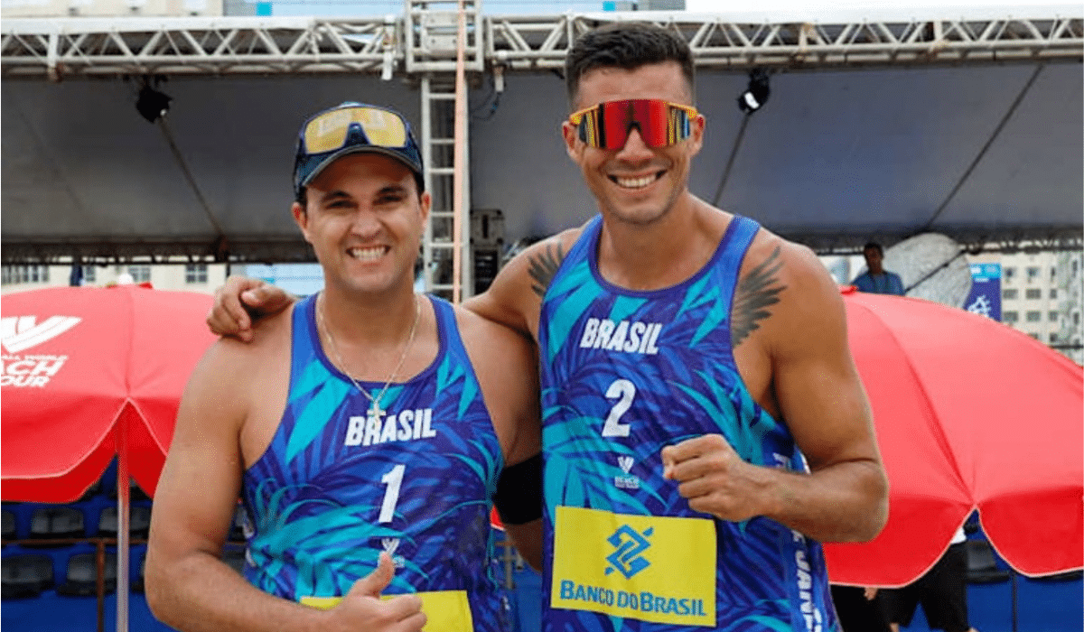 George e Saymon, campeões d o Challenge de Veracruz sem perder nenhum set