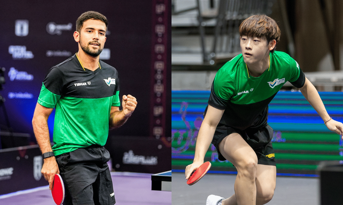Guilherme Teodoro e Leonardo Iizuka no Pan-Americano de tênis de mesa