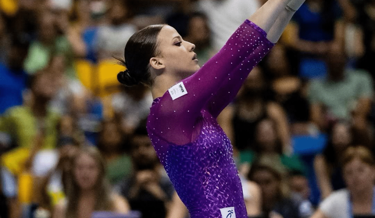 Gabi Barbosa campeã Sul-Americana na trave de equilíbrio