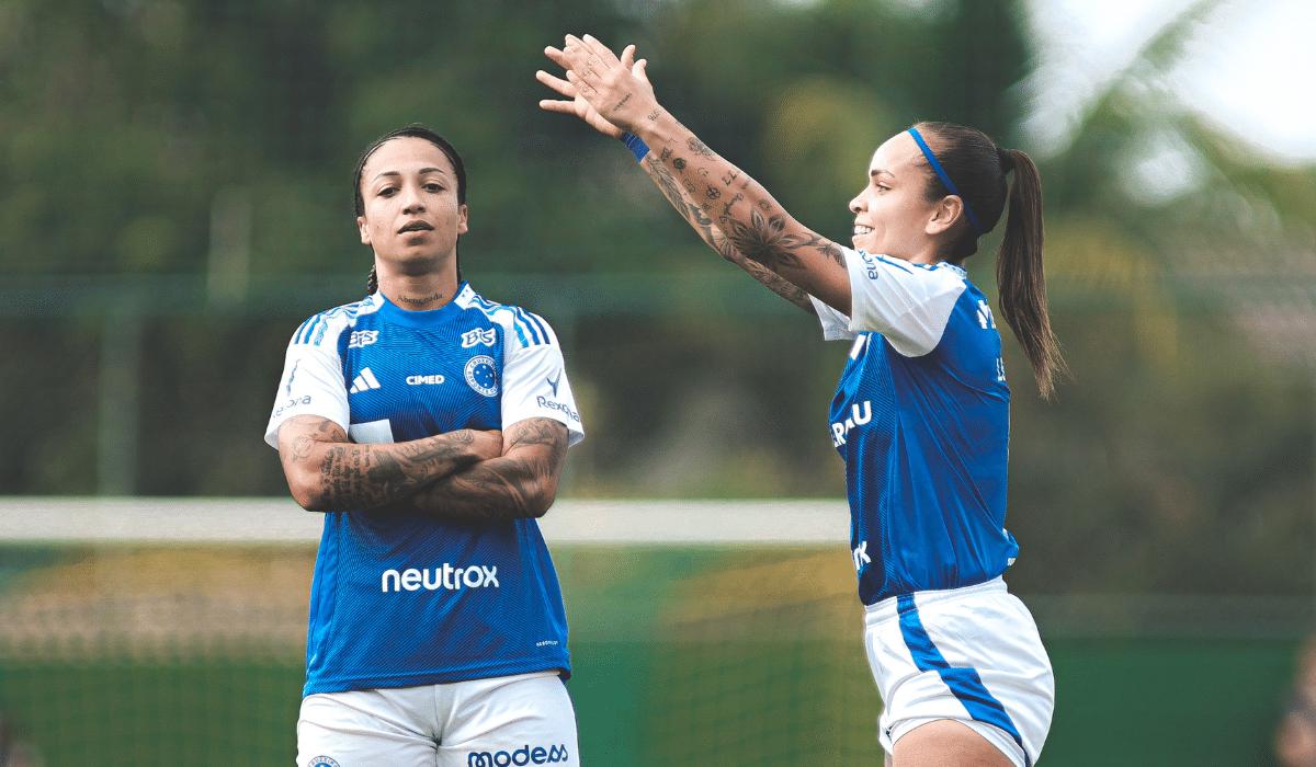 Byanca Brasil marcou o segundo gol do Cruzeiro no jogo do título Mineiro (Foto: Gustavo Martins/Cruzeiro)