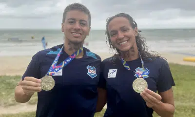 Julia Pereira e Matheus Melecchi vencem os 10km do Brasileiro de Águas Abertas