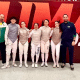 Valentina Basso com delegação do Brasil na Copa do mundo cadete e júnior de florete