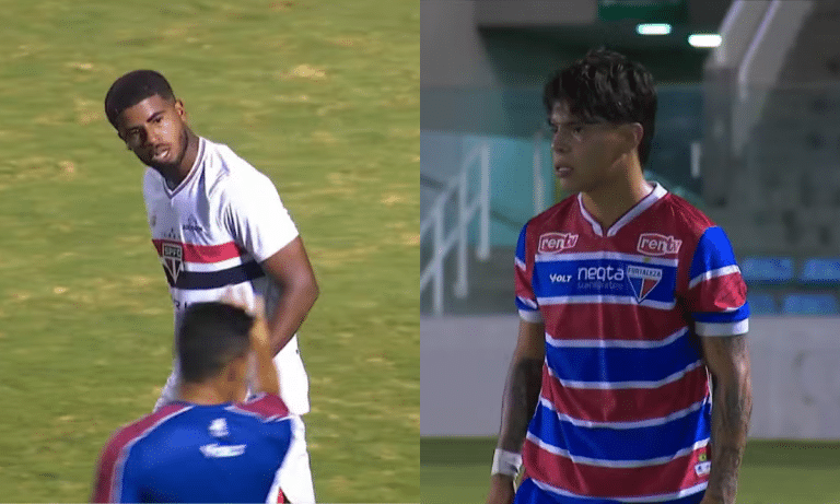 Djhordney do São Paulo e Rocco do Fortaleza - volante são-paulino acusou o chileno de racismo