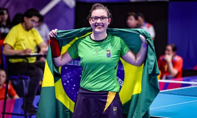 Sophia Kelmer no Parapan de Jovens Santiago-2025 - Ouro no tênis de mesa