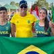 Malu Semicek e Joaquim Santos venceram o revezamento misto na categoria Sub-15 do Pan e no Sul-Americano (Foto: Divulgação)