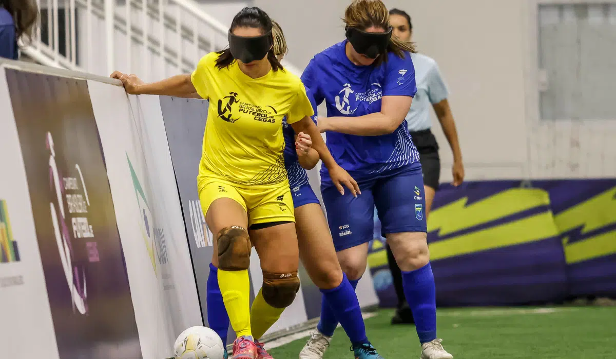 A Seleção Centro-Norte venceu Sudeste por 2 a 0 no Brasileiro de Futebol de Cegas (Foto: Taba Benedicto/CBDV)