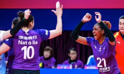Natália Zilio faz primeiro jogo na Liga Chinesa de Vôlei china Tianjin
