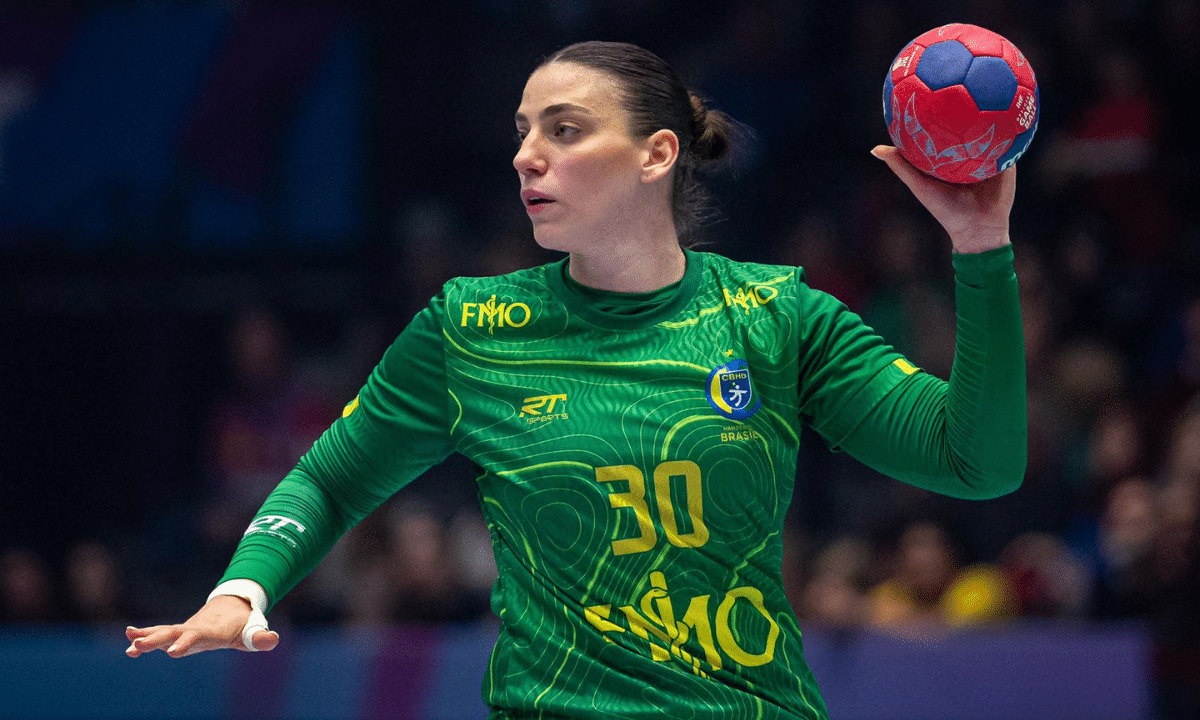 Gabriela Bitolo no Mundial de Handebol Feminino