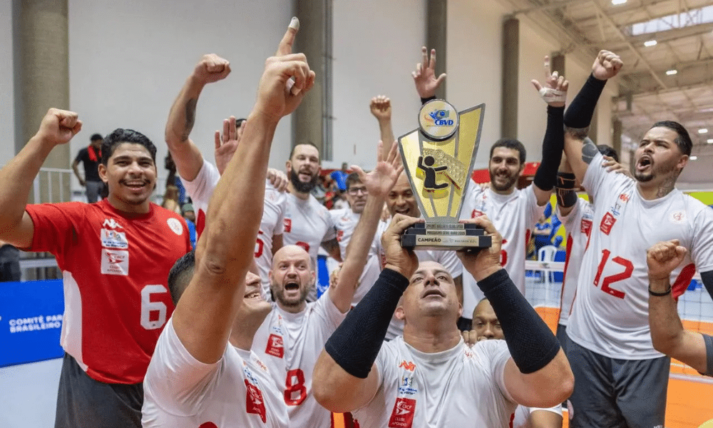 Paulistano Sesi-SP Campeonato Brasileiro masculino de vôlei sentado campeão