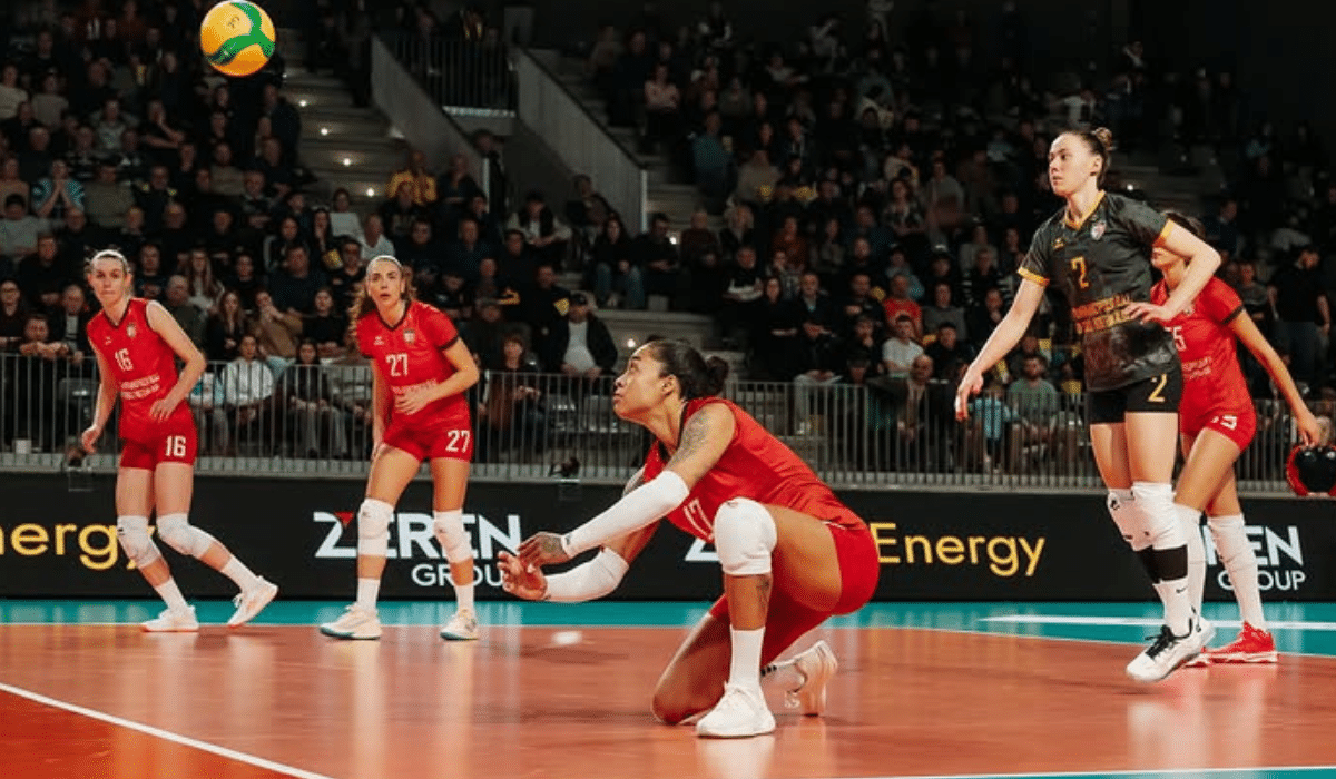 Drussyla é a capitã do time dela e perdeu nesta quarta-feira (19) pela Copa Europeia (Foto: CEV/Divulgação)