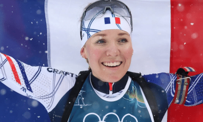 Oceane Michelon conquistou o ouro e Julia Simon garantiu a dobradinha francesa ficando com a prata (Foto: Instagram @franceolympique)