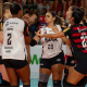 O Sesc Flamengo fez 1 a 0 na melhor de três das quartas de final da Superliga diante do Batavo Mackenzie (Foto: Alessandra Torres/Mackenzie)