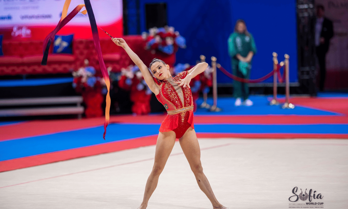 Maria Alexandre no primeiro dia da Copa do Mundo de Sofia na Bulgária