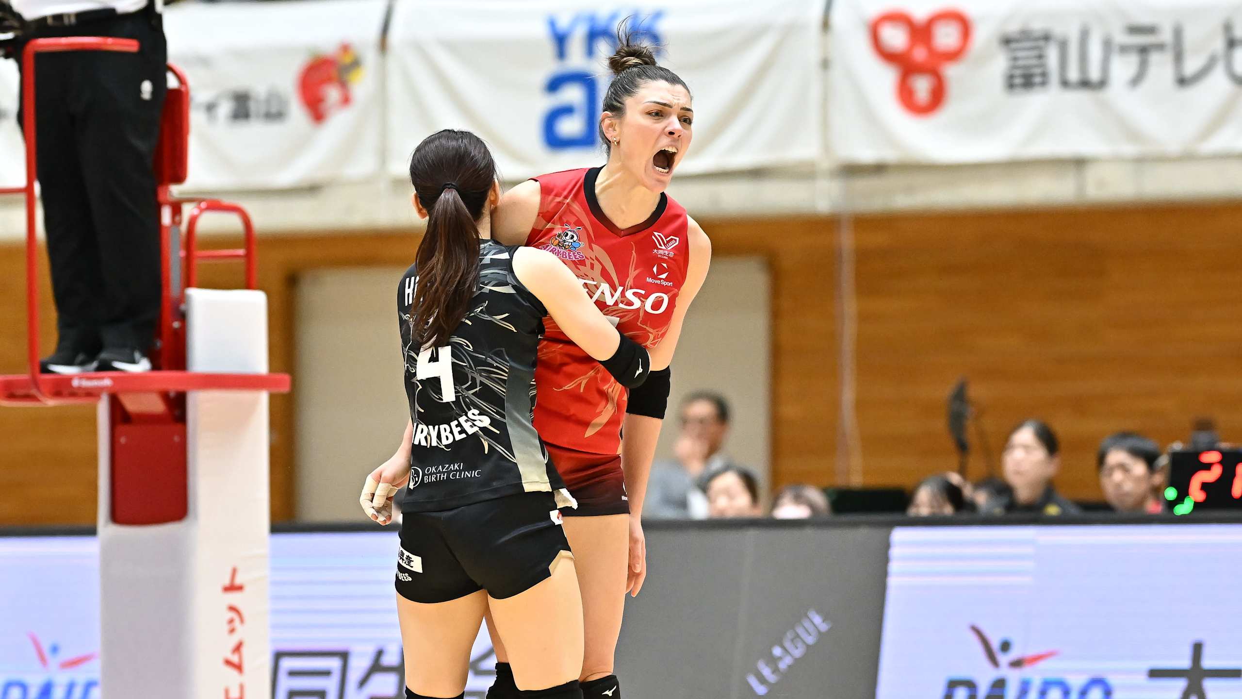 Rosamaria segue sendo destaque e está entre as maiores pontuadoras da liga japonesa de vôlei.