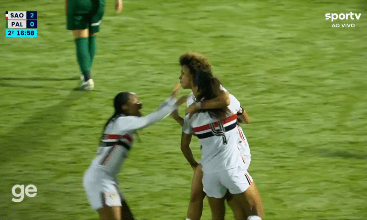 São Paulo atropela e quebra invencibilidade do Palmeiras no Brasileirão Feminino (Foto: Rubens Chiri/Saopaulofc.net)