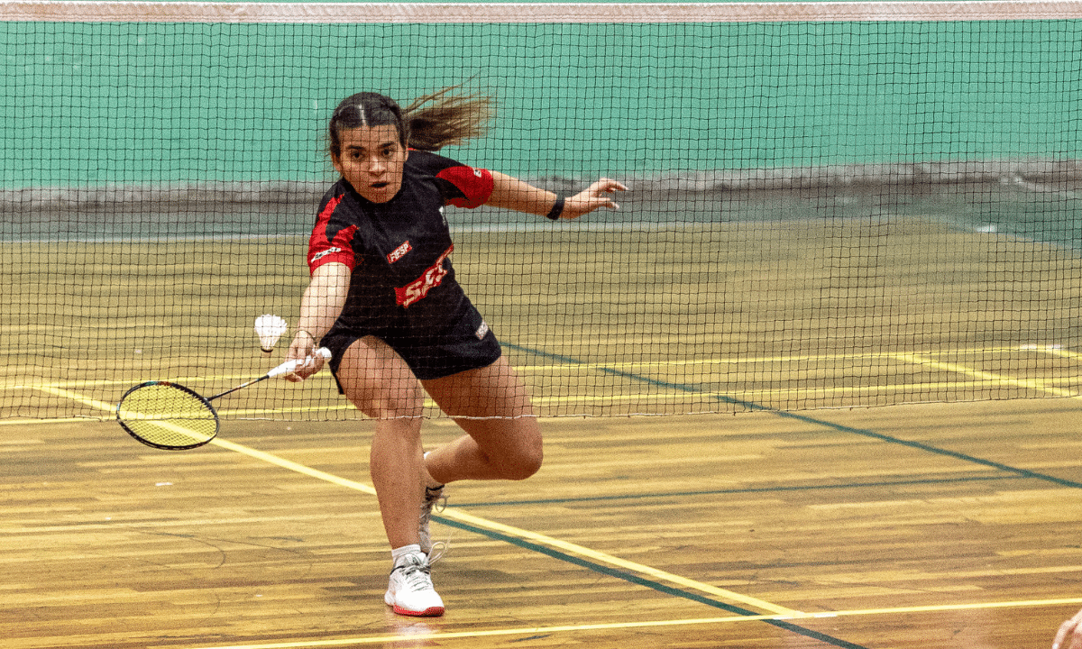 Ana Carolina Reis no Internacional da espanha de parabadminton