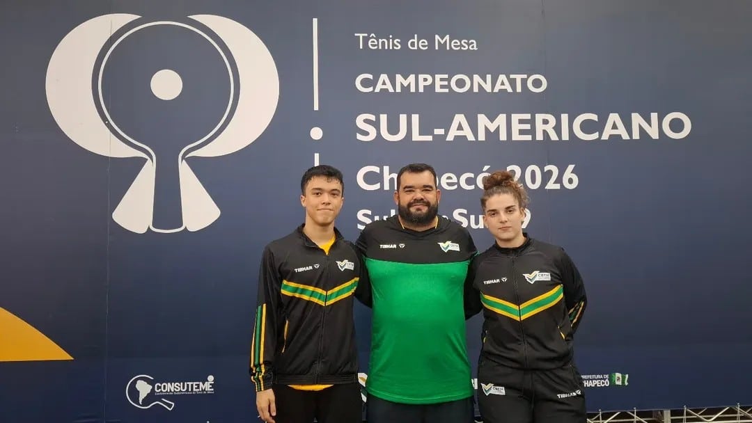 Brasil no sul-americano de tênis de mesa em chapecó