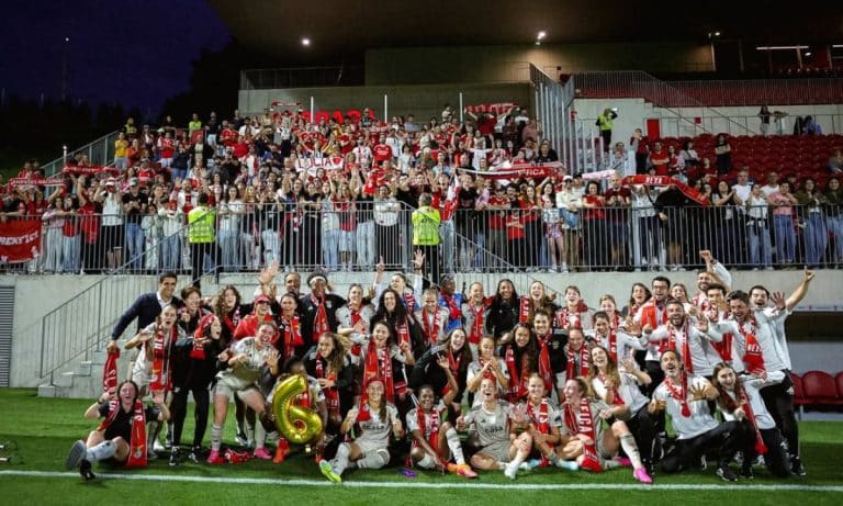 Com gol de Nicole Raysla, Benfica conquista por antecipação o hexa do Português feminino (Divulgação)