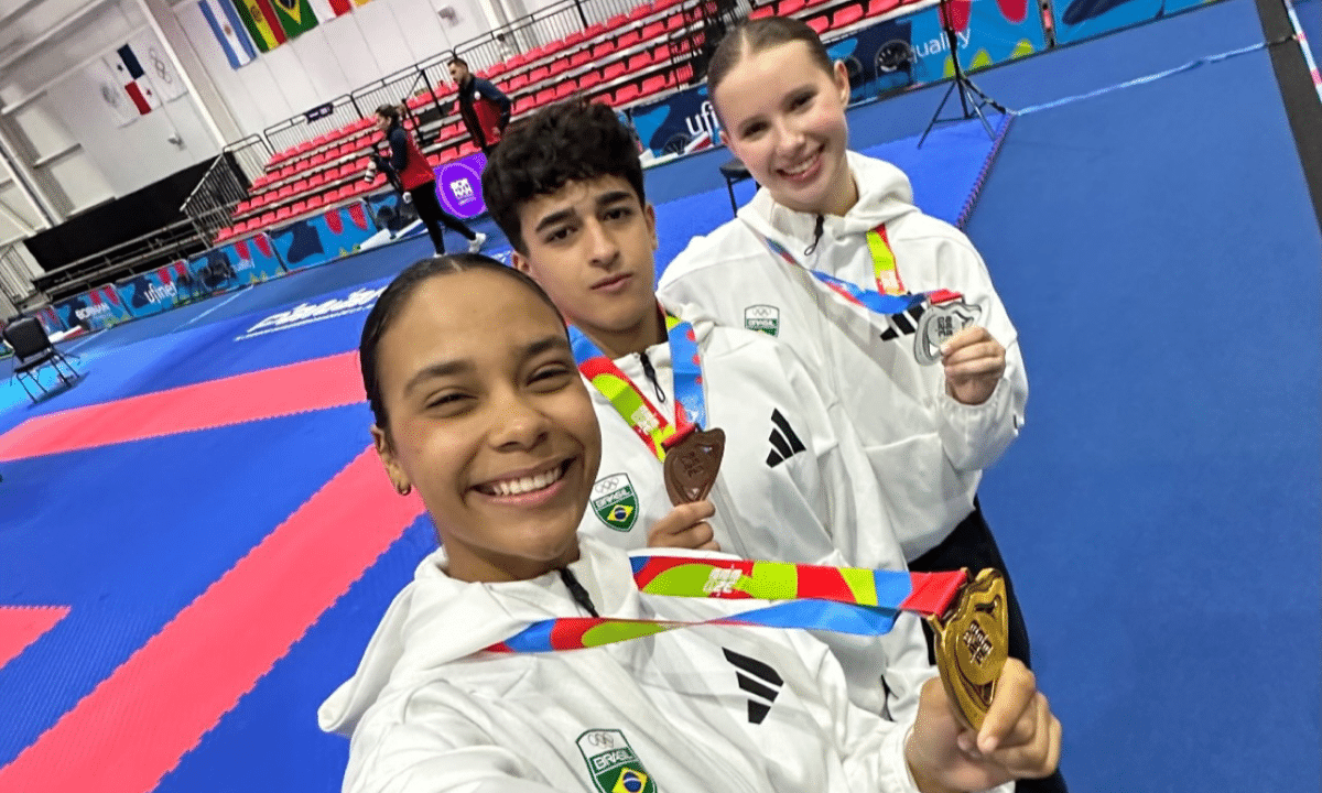 Samanta Pereira conquista ouro, Ana Fedato leva prata e Akilys Cardoso garante bronze, karatê, brasil, jogos da juventude
