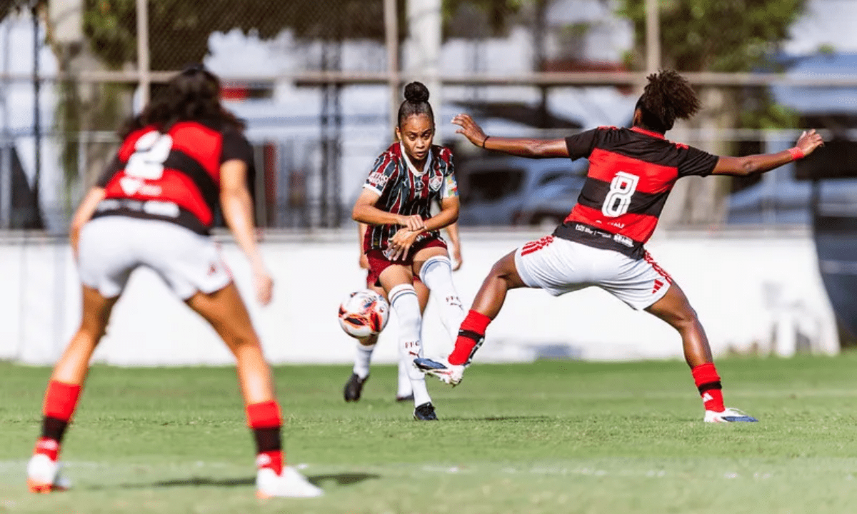 Flamengo vence Fluminense e se classifica para a semifinal do Brasileirão Feminino Sub-20 (Foto: Marina Garcia/Fluminense)