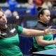 Na imagem, Thaís Severo e Marliane Santos, uma das duplas do Brasil que ficou com o ouro em casa.