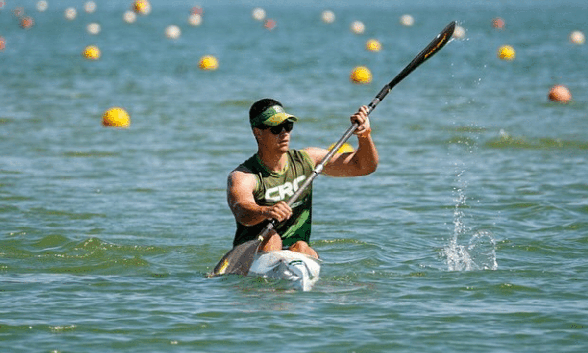 Felipe Folador na Copa Brasil de canoagem velocidade