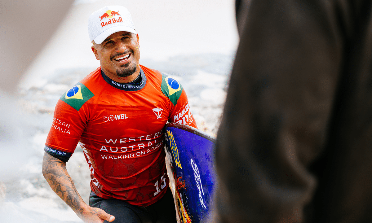 Ítalo Ferreira na etapa de Margaret River da WSL